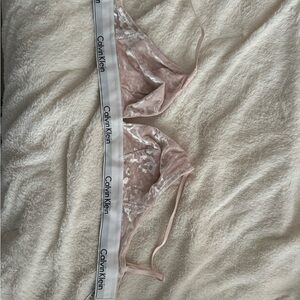 Calvin Klein Pink Lace Bra